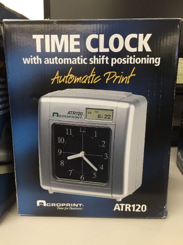 BRAND NEW Acroprint  ATR120 Top Loading Electronic Time Clock