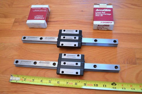 NEW Thomson AccuGlide Size20 320mm Linear LM Rails &amp; Bearings - THK CNC Z-Axis