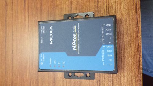 MOXA NPORT 5230 device server 2 PORT, 10/100 Ethernet, RS-232 x 1, RS-422/485