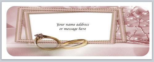 30 Personalized Return Address Labels Wedding (bo559)