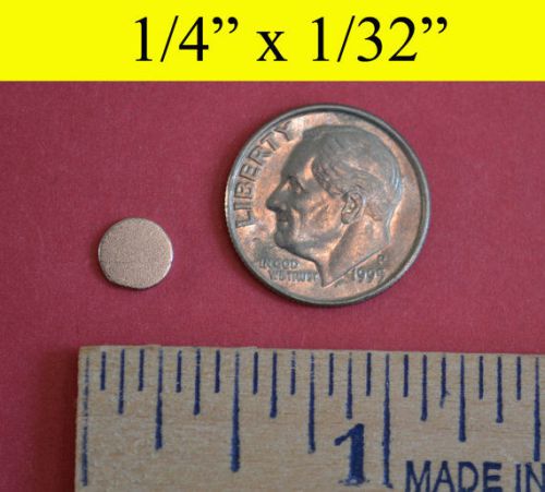 25 Neodymium Rare Earth Magnets 1/4&#034;x1/32&#034; Perfect for Bottlecaps, Tiles
