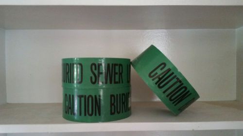 &#034;CAUTION BURIED SEWER LINE&#034; underground tape