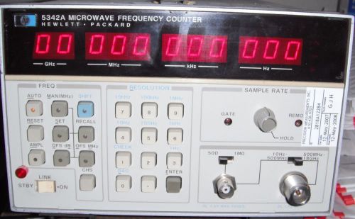 HP 5342A Microwave Frequency Counter w/ Options 001, 002 &amp; 011