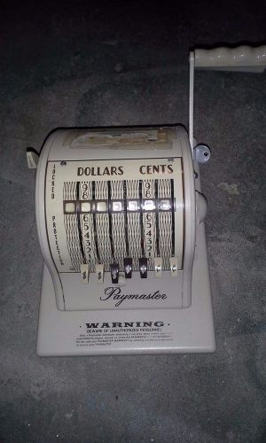 Vintage Paymaster Check Writer WITH KEY