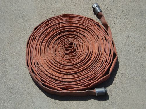 Fire hose 100 ft municipal / wildland 1” nh single jacket lay flat - tested good for sale