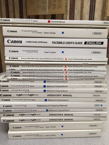 CANON Copier manuals Lot of 22 VARIOUS manuals