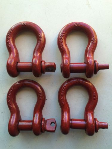 4-WLL 4 3/4T Steel 4 Ton Capacity 3/4&#034; Clevis D-Shackles