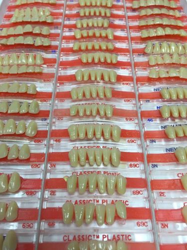 48 Plastic Anterior Teeth Cards Shade 69