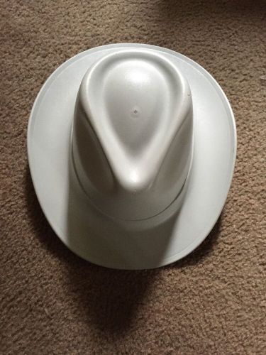 Outlaw Cowboy Style Safety Hard Hat &#034;Gray&#034; Ratchet Susp ANSI/OSHA Approved!
