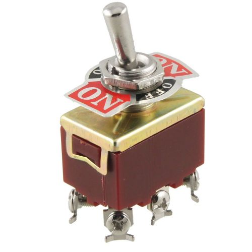 On/Off/On 3 Position DPDT 6 Screw Terminals Toggle Switch AC 250V 15A CT