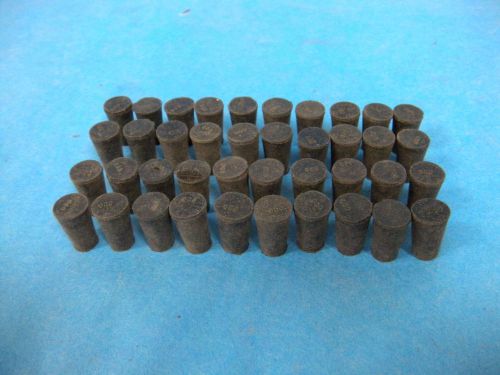 Lab glass size 000 rubber stopper corks lot of 40 no hole for sale