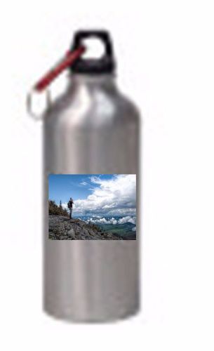 Sublimation 4 blank silver aluminum sports water bottle 600 ml/20 oz for sale