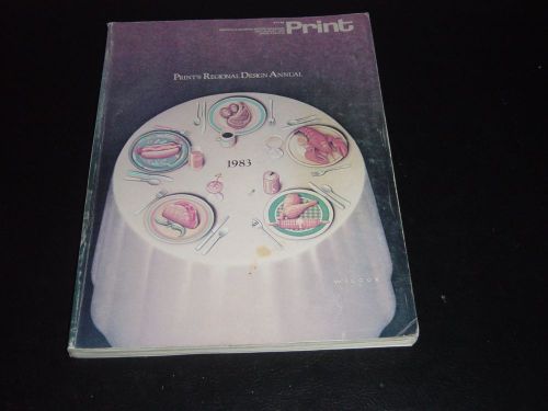 PRINT AMERICA&#039;S GRAPHIC ARTS MAGAZINE 1983 JULY/AUGUST REGIONAL DESIGN ANNUAL FN