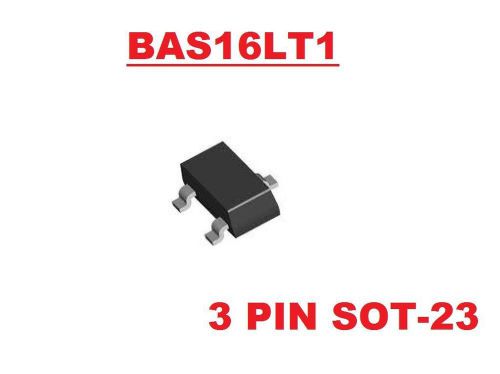 BAS16LT1 BAS16 SWITCHING DIODE 200mA 75V SOT23  ( QTY 200 ) *** NEW ***