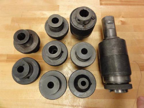 Spi quick change chuck 75-857, 1-1/4&#034; shank, (8) quick change tapping collets for sale