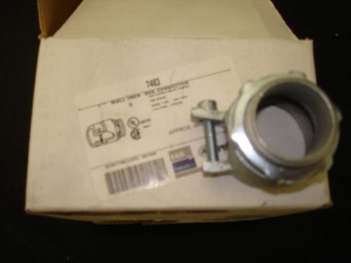 4 appleton 7483 1&#034; mall iron box connectors for flexible metal conduit for sale