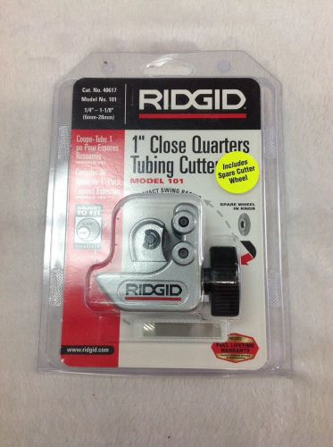 New Ridgid Model No.101 Tubing Cuter 1/4&#034;-1 1/8&#034; 6mm-28mm Close Quarters Cutter