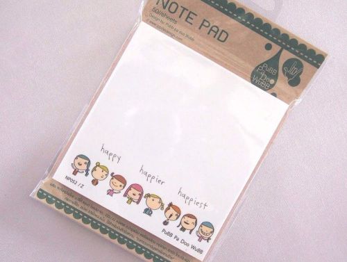 5 pcs NOTE PAD POST IT CARTOON STYLE OFFICE SUPPLY STICKY NOTE PAD #3