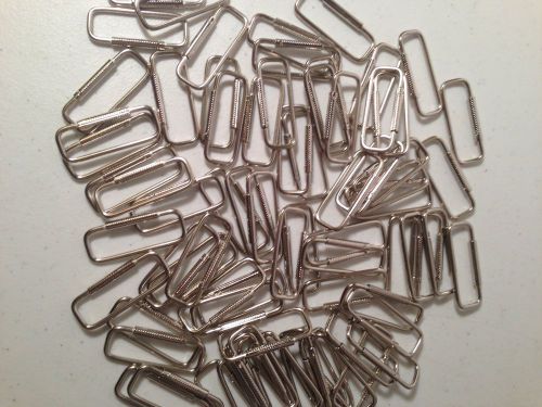 Lot of 50 New Nickel Plated 2&#034; Spring Sleeves Key Chains Crafts USA Seller