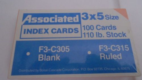 Index Cards Unruled 3 X 5 Pack Of 100 Peach 110 LB. Stock