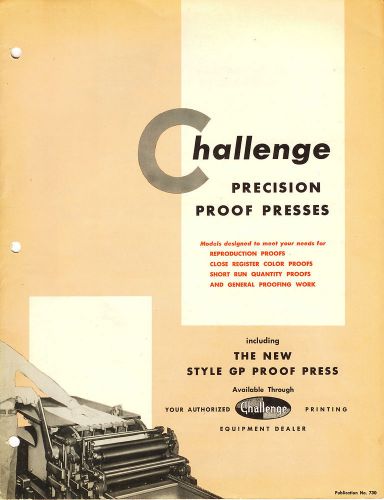 Challenge 1425E PRINTING PRESS BROCHURE PDF