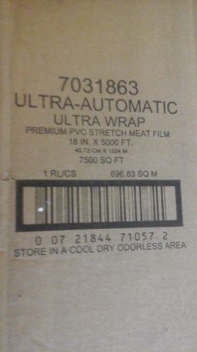ULTRA WRAP ULTRA-AUTOMATIC 1 ROLLPLASTIC MEAT FILM WRAP, 18 IN. X 5,000 FT