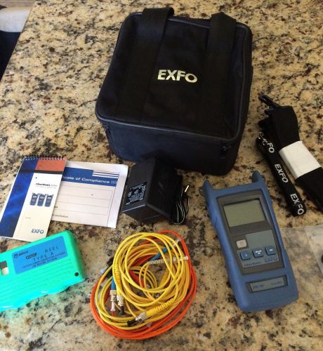 EXFO EPM102 Fiber optic Level Meter and Accessories Including Cletop EPM 102