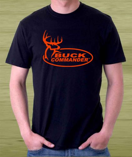 New !!! Buck Commander Deere Design Logo Men&#039;s Black T Shirt Size S to 3XL