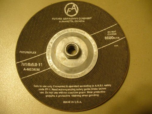 Future abrasive  7&#034;x1/8&#034;x5/8-11 type 29 grinding wheel for metal free shipping for sale