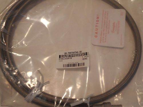 Swagelok ss-th6ta6ta6- 48 braided teflon hose this auction is for 2 hoses for sale