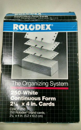 206 Rolodex Continuous Feed Form 2 1/6 x 4 Cards C24CF