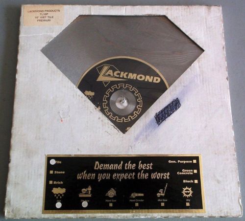 Lackmond tl10p tile blade premium wet cut 10&#034; diameter for sale