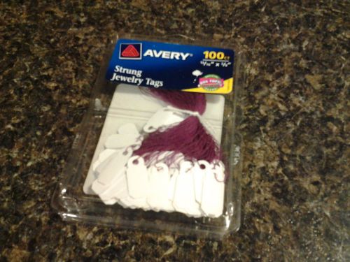 New Avery Strung Jewelry Tags 100ct. Price Garage Sale Small MPN 6731