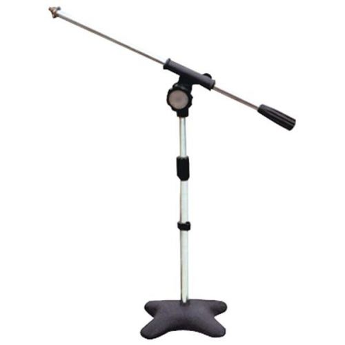 Pyle Pro PMKS7 Compact Base Microphone Stand 16&#039; Boom Black Finish