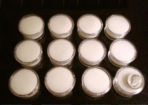 12 Gem jars white foam Inserts display Your gem stones