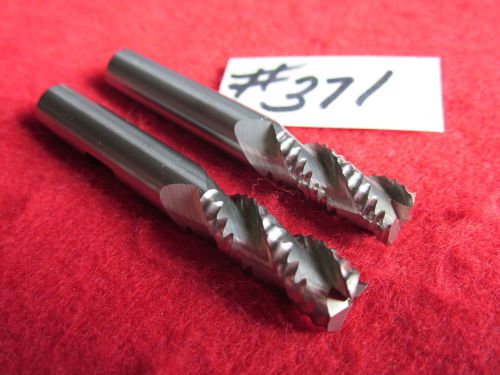 2  U.S.A.  3/8&#034; SOLID CARBIDE, ROUGHING MILL, 3 FLUTE  {371}