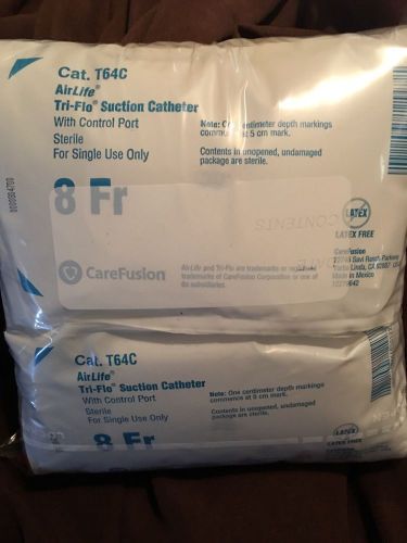 Airlife triflo suction catheter 8 fr..bag of 30 for sale