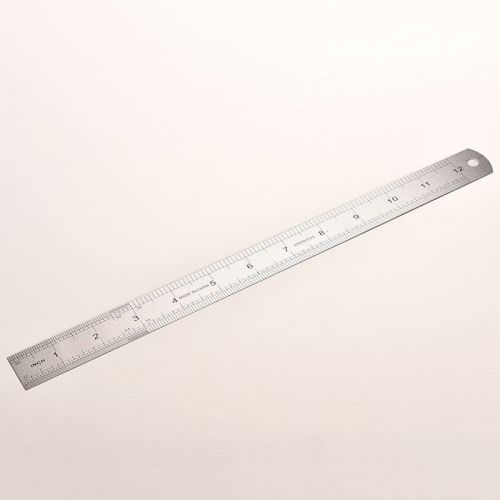 1pc metric rule precision double sided measuring tool 3cc ch 30cm metal ruler hu for sale