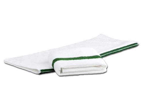 48 new green stripe premium grade bar mop mops restaurant cleaning towel 34oz for sale