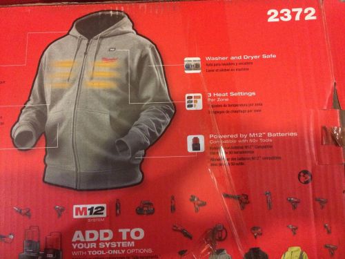 Milwaukee 2372-2X M12 Cordless Lithium-Ion XXL Heated Hoodie (Gray)