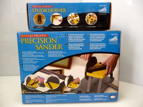 Logan Picture Framing Precision Sander F200-1 &amp; Studio Joiner F300-1 Lot w/DVD