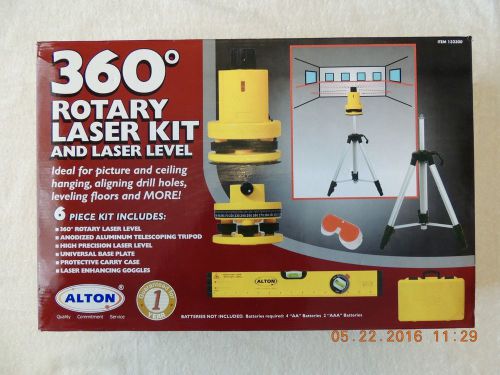 Alton 360 rotary laser kit &amp; laser level 132300  fencing floors drill for sale