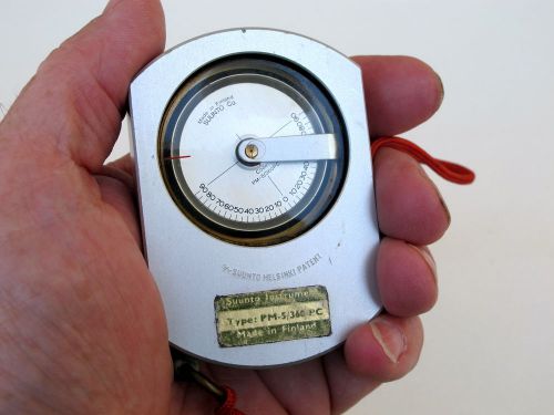SUUNTO Inclinometer Clinometer, PM-5/360 PC, Made in Finland, gradients