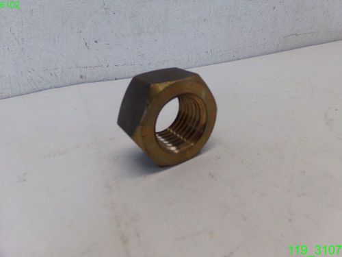 Brass hex nut 1-1/8&#034; tread (1 pc) - new for sale