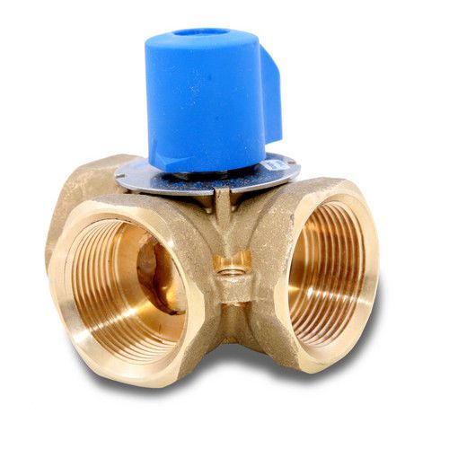 Tekmar 711 1&#034; brass 3-way mixing valve for sale