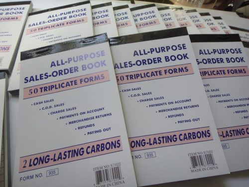 Lot of 50 Sales Order Book Receipt 50 Duplicate Forms Carbonless New US Seller