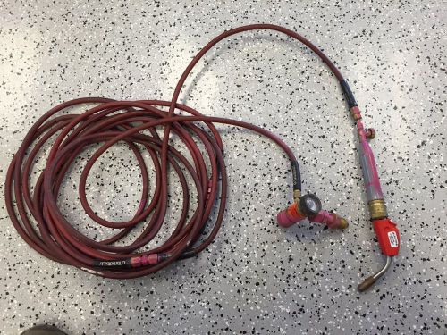 Turbotorch with 36 ft hose, regulator and large 12a self igniting acetylene tip for sale