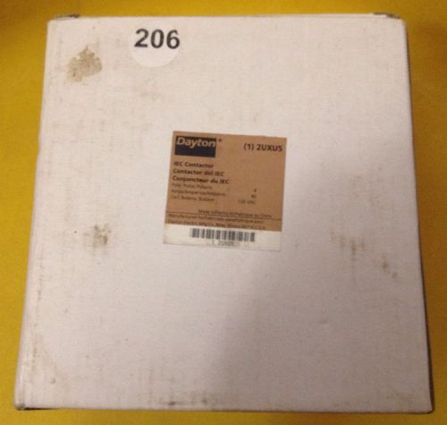 Dayton 2uxu5 iec starter motor contactor, 120v coil 40 amp 4 pole (1) new in box for sale