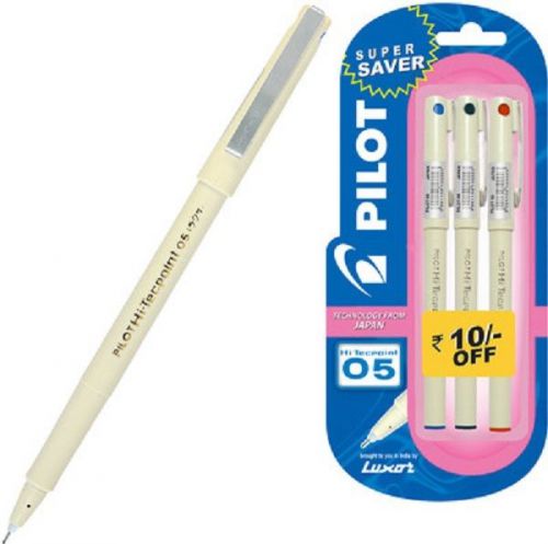 Pilot Hi-Techpoint 05 (Pack of 3) Fineliner Pen