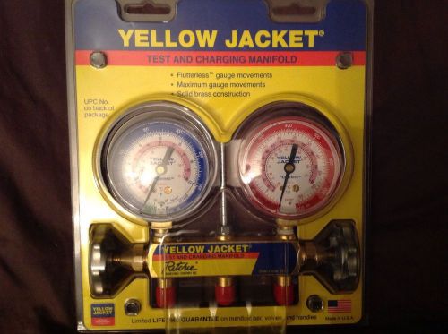 Yellow jacket charging manifold with r410a pt chart built in. brand new! for sale